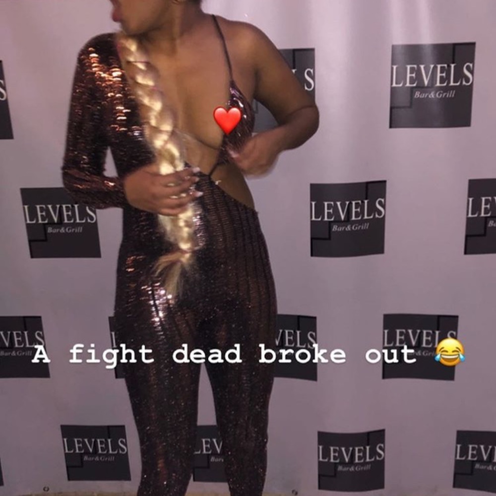Rose gold jump suit